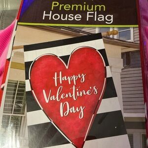 Premium Valentine's Day House Flag 28 x 40” NIP